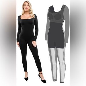 Popilush Shaper Jumpsuit. Never worn